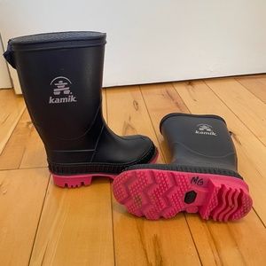 kamik Stomp Rain boot, size 6 T